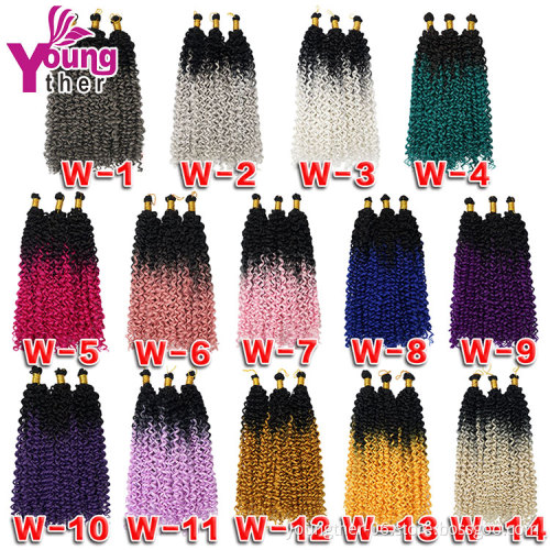 Water Wave Passion Twist Hair Passion Twist Pre looped Braiding Synthetic Hair Fringes Synthetic Crochet Braid Hair